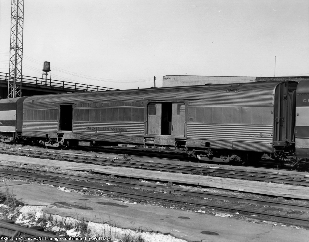 CB&Q Baggage-Boiler 908 "Silver Treasure"